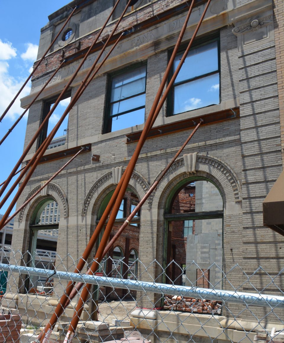 Facadism example, Cowford Chophouse in Jacksonville, FL